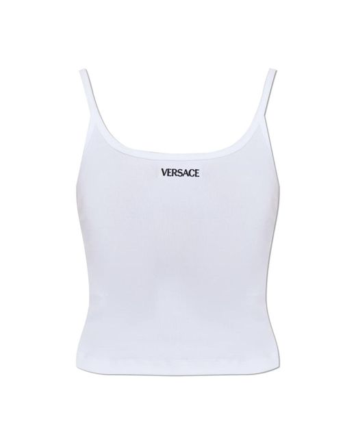 Versace Sleeveless Tops in het Blue