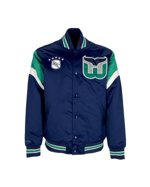 Bomber Jackets di Mitchell & Ness in Blue da Uomo