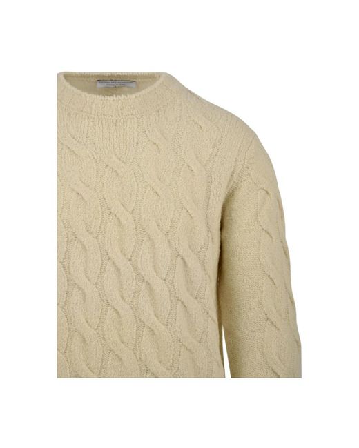 FILIPPO DE LAURENTIIS Natural Round-Neck Knitwear for men
