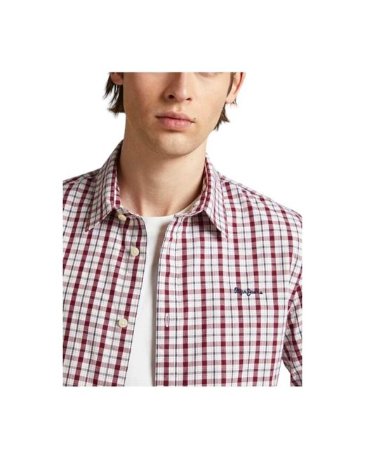 Pepe Jeans Red Casual Shirts for men