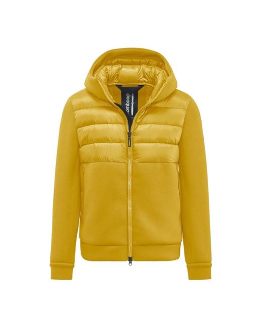 Bomboogie Turin Jacket - Jacke aus zwei Materialien in Yellow für Herren