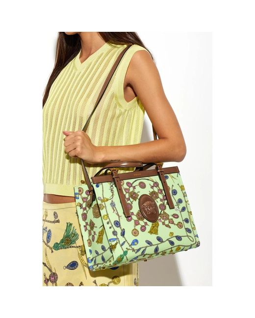 Handbags di Versace in Green