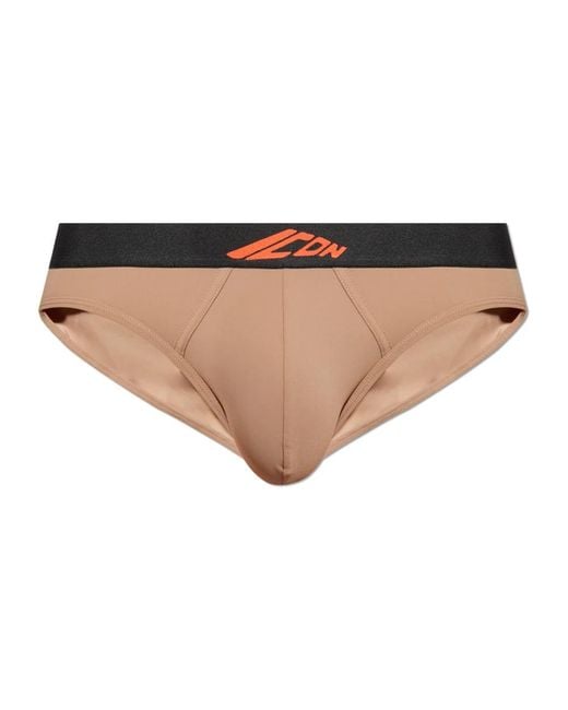 DSquared² Badmode ,Bruin ,Zwembroek in het Natural voor heren