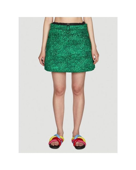 Moncler Green Short Skirts