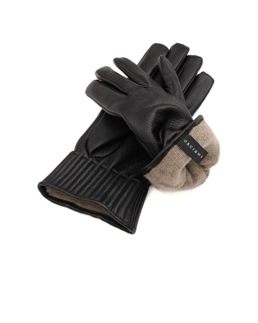Orciani Black Gloves