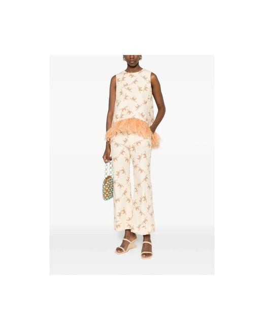 LaDoubleJ Natural Sleeveless Tops