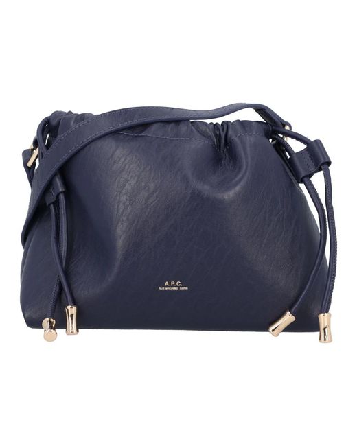 A.P.C. Blue Shoulder Bags
