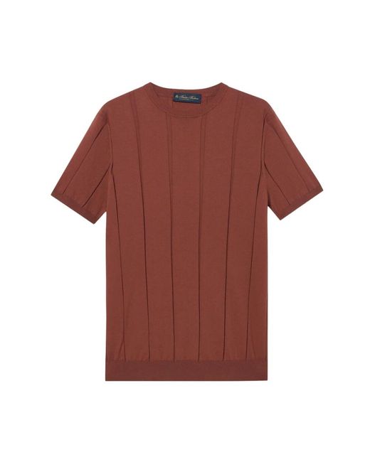 Round-Neck Knitwear di Brooks Brothers in Red da Uomo