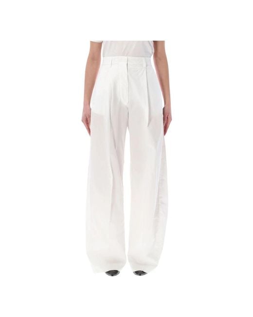 Thelatest White Wide Trousers