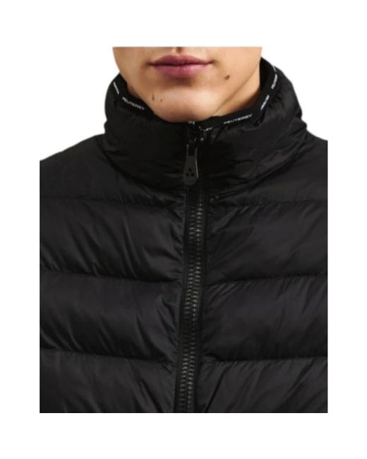Peuterey Jassen ,Zwart ,Nylon Lichtgewicht Nylon Vest in het Black voor heren