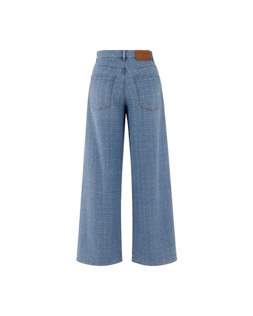 Ermanno Scervino Blue Wide Jeans