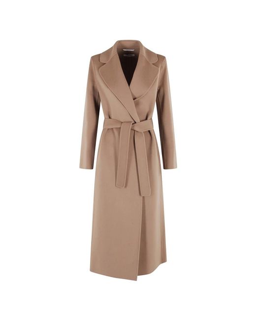 Max Mara Natural Belted Coats