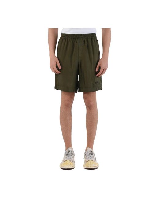 MSGM Green Casual Shorts for men