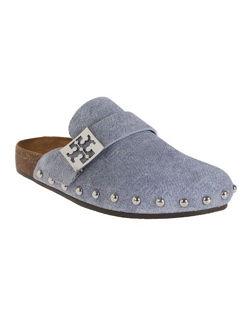 Tory Burch Blue Mules