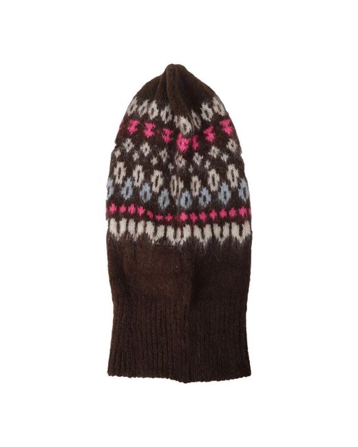Mc2 Saint Barth Brown Warmes Gestricktes Sturmhaube