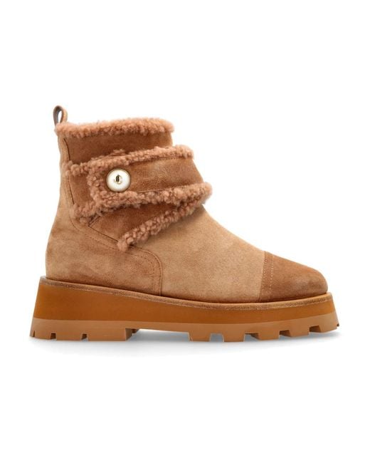 Jimmy Choo Brown Wildlederschuhe Meena