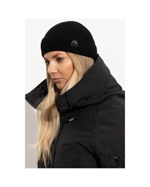 Moose Knuckles Black Beanies
