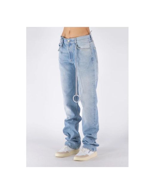 The Attico Blue Loose-Fit Jeans