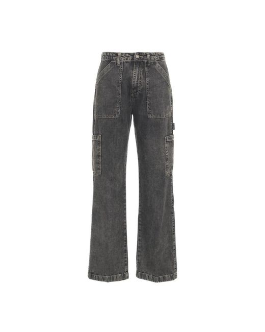 8pm Gray Wide Jeans