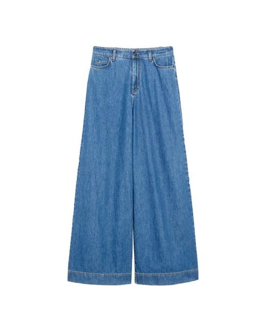 Wide Jeans Weekend by Maxmara de color Blue