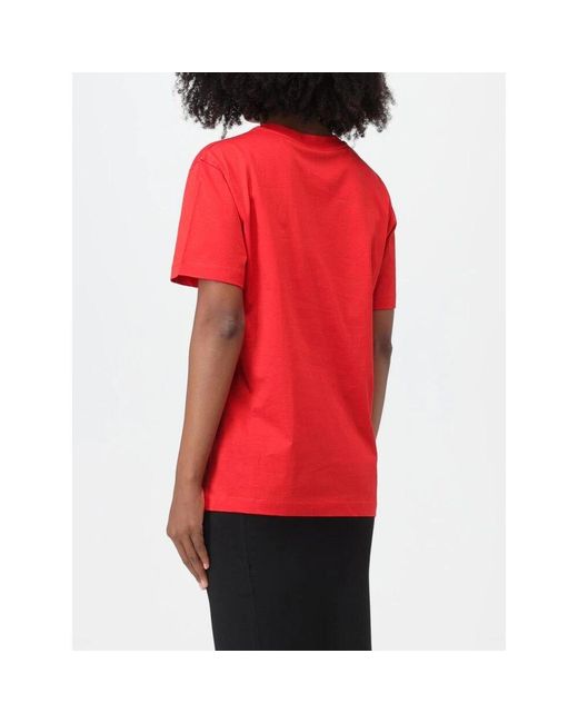 Patou Red Rotes T-Shirt Mit Lockerer Passform Kurze Ärmel