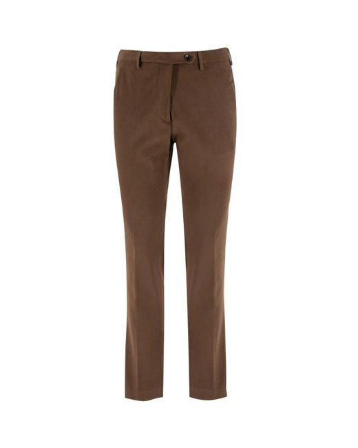 BERWICK  1707 Stilvolle Herrenhose in Brown für Herren