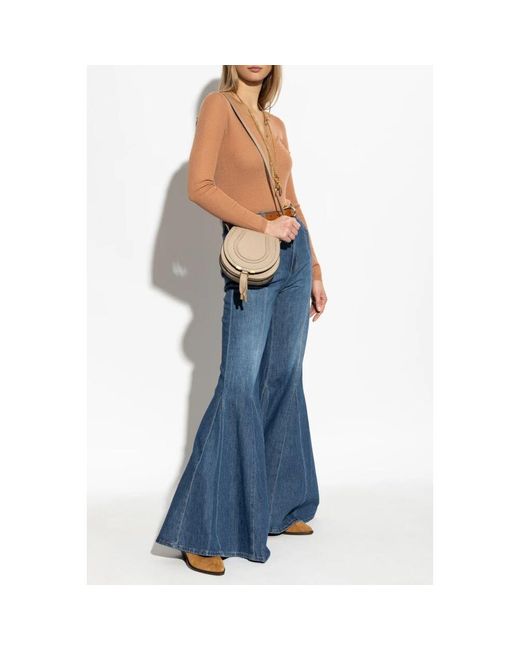 V-Neck Knitwear di Chloé in Brown