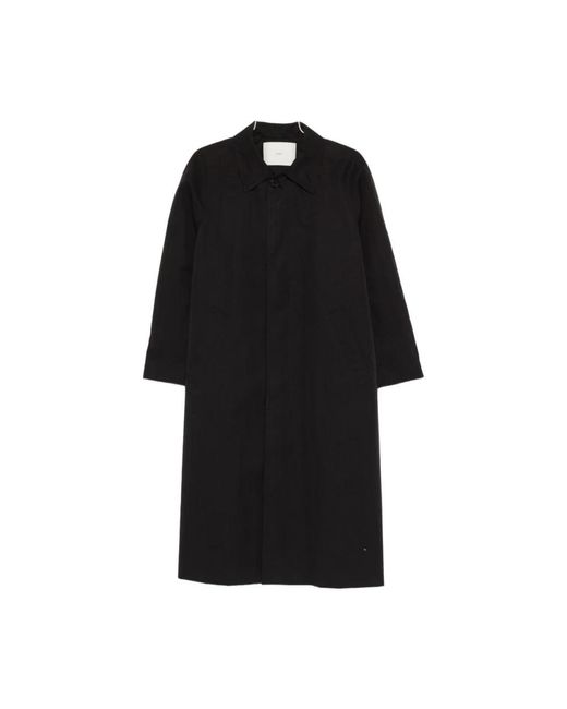 DUNST Jassen ,Zwart ,Katoen Verfijnde Mac Coat in het Black
