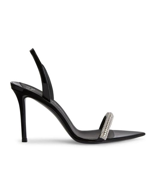 High heel sandals Giuseppe Zanotti de color Black