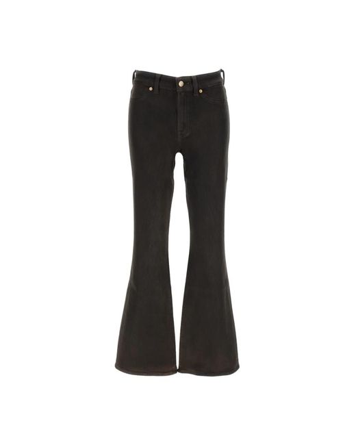 7 For All Mankind Black Flare Jeans