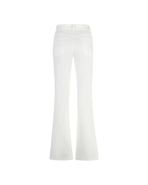 St. John White Flared Jeans