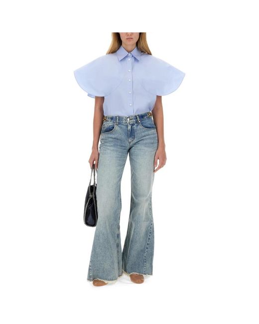 Stella McCartney Flared Jeans in het Blue