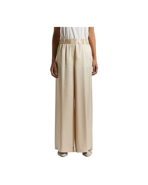 Peserico Natural Wide Trousers