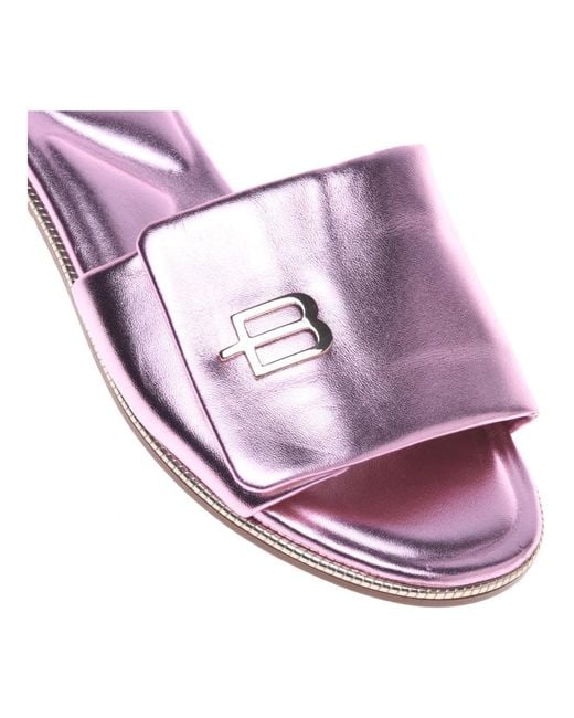 Baldinini Purple Slipper in nappa leather