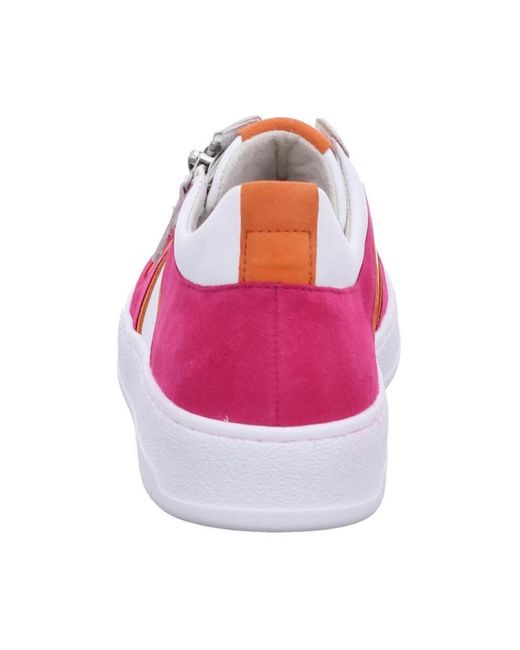 Gabor Pink Schnürschuhe Für Damen