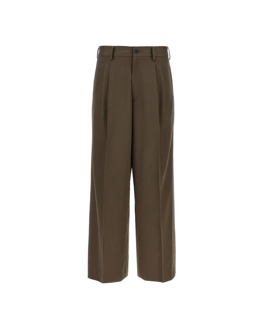 Ssstein Easy Lange Wijde Broek in het Brown voor heren