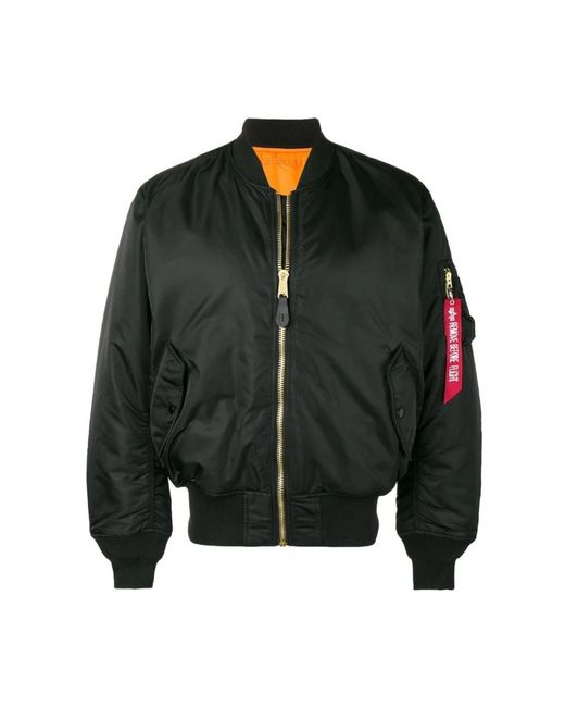 Alpha Industries Jassen ,Zwart ,Zwarte Stijlvolle Jassen in het Green voor heren