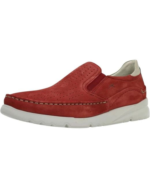 Fluchos Stilvolle bequeme loafers,stilvolle mokassin loafers für männer in Red für Herren