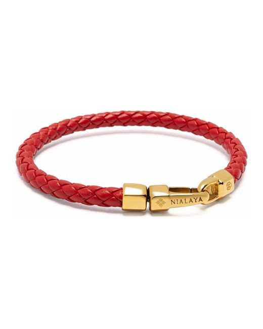 Bracelets Nialaya pour homme en coloris Red