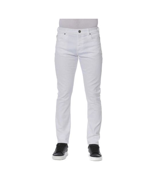 Trussardi Gray Slim-Fit Jeans for men