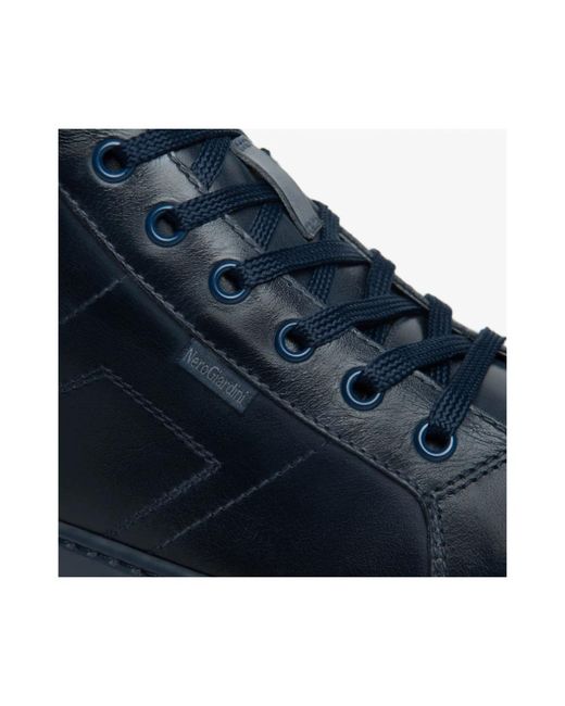 Nero Giardini Blaue high-top sneakers in Blue für Herren