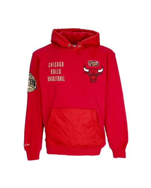 Hoodies Mitchell & Ness de hombre de color Red