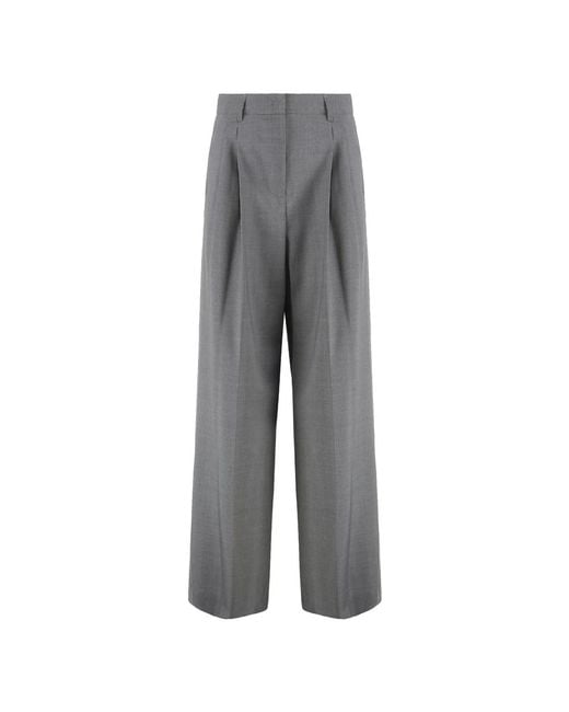 Weekend by Maxmara Gray Wide Trousers