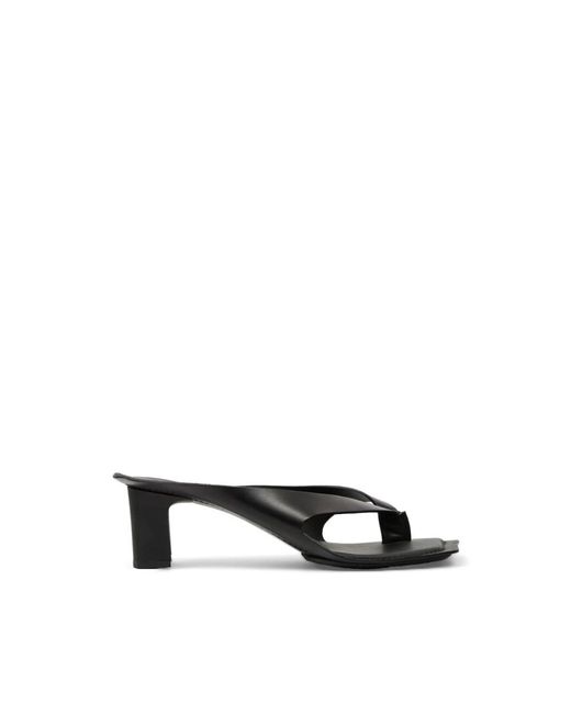 MM6 by Maison Margiela Black Heeled Mules