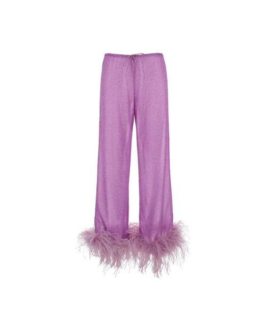 Wide trousers Oseree de color Purple