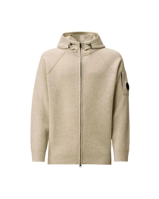 C P Company Natural Zip-Throughs for men