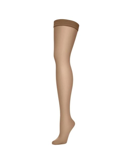Wolford White Individual 10 Stay-Up