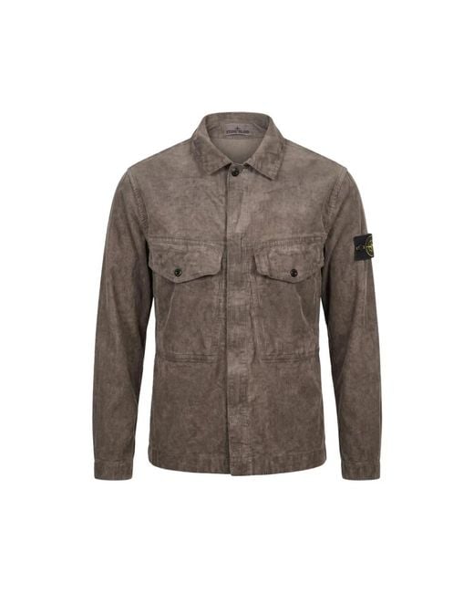 Stone Island Gray Light Jackets for men