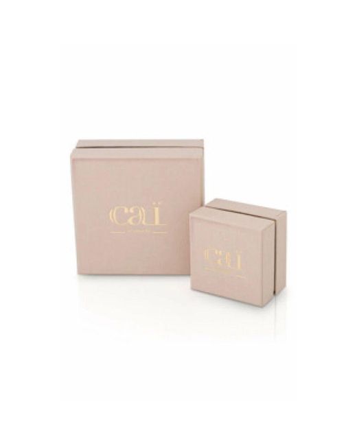 Caï Metallic Silberohrringe Mit Perlenanhänger