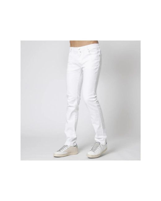 Jacob Cohen White Slim-Fit Jeans for men